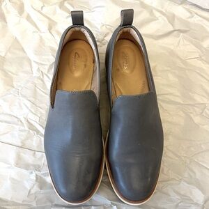 Clarks Teadale Genna Platform Leather Loafer (Women) Size 8